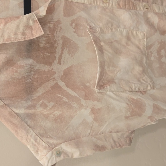 Anthropologie Cloth and Stone Short Sleeve Button Down Shirt L - Picture 4 of 8